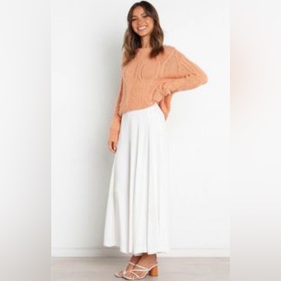 Petal & Pup Maripa Knot Textured Knit Sweater – Peach – Size Small - Picture 2 of 4